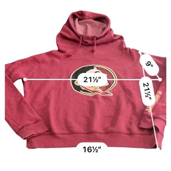 FSU FLORIDA STATE UNIVERSITY Hoodie sweatshirt size L - Picture 6 of 6